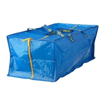 IKEA FRAKTA niebieska torba zasuwana na suwak WIELOZADANIOWA