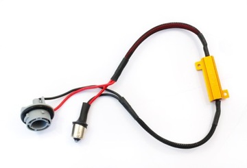 Filtr P21W LED CAN BUS rezystor 50W bez błędu Ba15S (IN323)