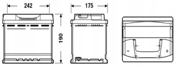 Аккумулятор Centra Plus CB620 62Ah 540A P+