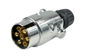 WTYCZKA ALUMINIOWA 7 pin BIEGUNOWA 12V GNIAZDO