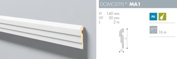 DOMOSTYL MA1 Light РАМОЧНЫЙ ПРОФИЛЬ 140 x 30 мм