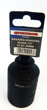 NASADKA UDAROWA DŁUGA 1/2'' 12KT. 36MM DO PIASTY