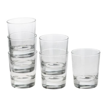 SZKLANKI DO NAPOJÓW 230 ml KOMPLET 6 szt. IKEA GODIS