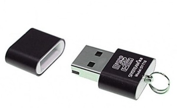 Устройство чтения карт памяти Micro SD/SDHC/SDXC с USB 2.0, черный металл AML g4