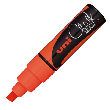 Marker kredowy UNI PWE -8K Pomarańczi 8mm kolory