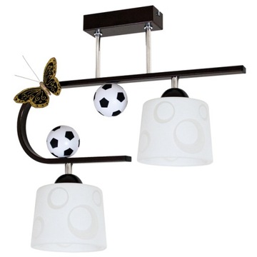 Lampa dla chłopaka FOOTBALL 2 wenge lub niebieski