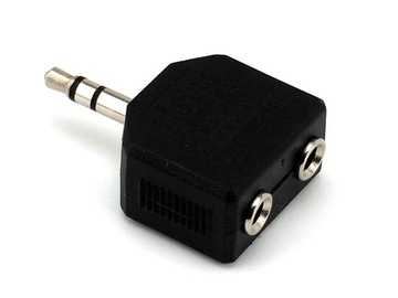 Rozgałęźnik adapter przejściówka mini-jack 3,5 mm