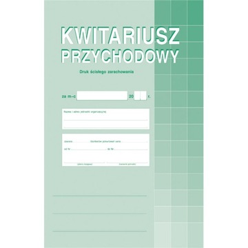 Druk 400-1 Kwitariusz przychodowy A4 a'50