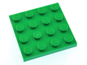 LEGO Płytka zwykła 4x4 3031 zielona - 2 szt.