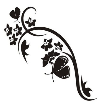 Naklejka na ścianę ścienna - Motylkowa fantazja 23