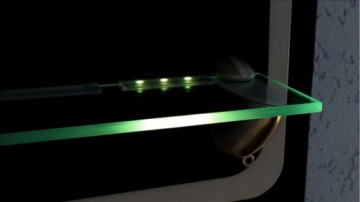 Светодиодная подсветка RGB для стеклянных полок, 2-точечная