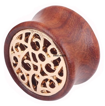 DREWNIANY TUNEL PLUG DREWNO TRIBAL 10 mm