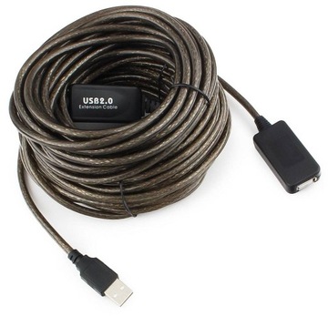 aktywny przedłużacz USB 2.0 10m długi kabel