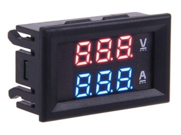 Woltomierz Amperomierz LED 0-99.9V / 10A + bocznik