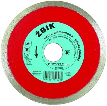 TARCZA DIAMENTOWA DO GRESU MARMURU ŻBIK 115MM