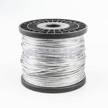 Lina stalowa 2 mm - 200 MB (6x7) ocynk ATEST