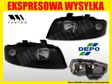 ФАРА AUDI A4 B6 2000- 8E0 ЧЕРНАЯ FK DEPO