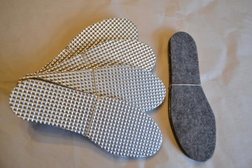 WKŁADKI DO BUTÓW TERMO TERMICZNE + FILC 42 27cm