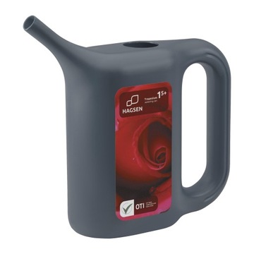 KONEWKA PLASTIKOWA TRAPEZIUM 1.5L CIEMNY POPIEL