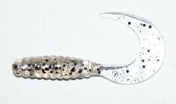 Manns TWISTER 40mm (2szt) Przeźroczysty ze srebrny