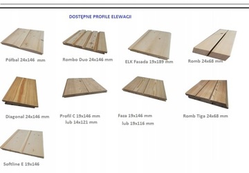 Elewacja Świerk 19x146 m Softline deska elewacyjna