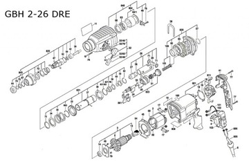 Цилиндр и поршень Bosch GBH 2-24 D, GBH 2-26 DRE, GBH 2-26 DFR