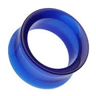 TUNELE PLUGI PLUG AKRYLOWY TUNEL NIEBIESKI 12 mm