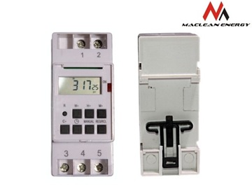 ПРОГРАММАТОР ВРЕМЕНИ НЕДЕЛЬНЫЙ ТАЙМЕР НА DIN-РЕЙКУ 16А 3600Вт Maclean MCE09