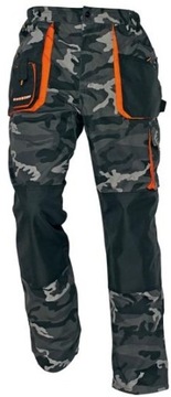 EMERTON CAMOUFLAGE MOCNE SPODNIE ROBOCZE OCHRONNE DO PASA roz. 48