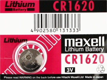 1x BATERIA LITOWA MAXELL CR1620 1620 DL ECR B5