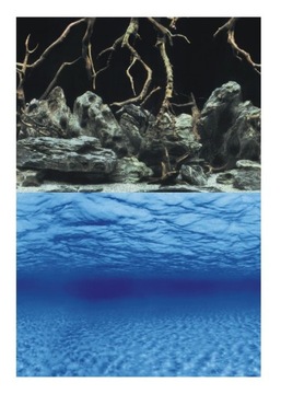 AQUA-NOVA FOTOTAPETA TŁO 2X AKWARIUM 60X30CM R/W