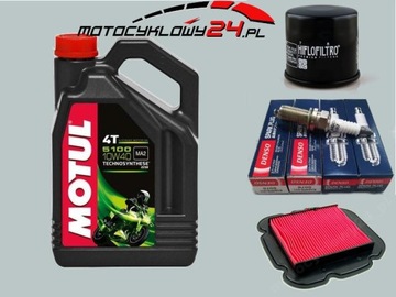 Olej Motul 5100 Filtry Świece Suzuki DL 1000 02-10