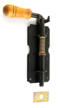ZASUWA RYGLOWA SPRĘŻYNOWA DO BRAMY GARAŻU 220 mm