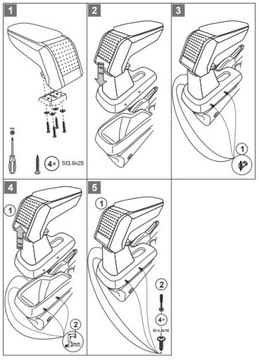 СТАНДАРТНЫЙ ПОДЛОКОТНИК Ford C-MAX, 2010->