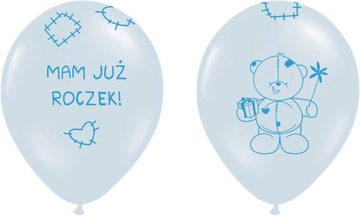 BALONY NA CHRZEST URODZINY ROCZEK - WYS. 24H