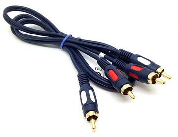 Przyłącze kabel CHINCH 2x RCA na 2xRCA 3m