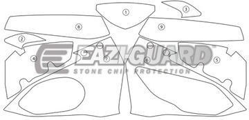 FOLIA OCHRONNA- KAMYKI ODPRYSKI- BMW S1000RR 2015-