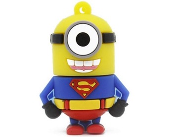 PENDRIVE USB 64 GB MINIONKI SUPERMAN BAJKA BOHATER