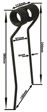 УЗКАЯ ПРУЖИНА ПАЛЕЦ ЛЕВАЯ PZ-106 MESKO 527513002