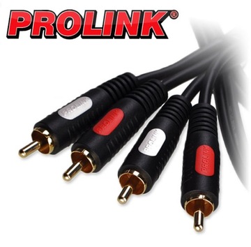 КАБЕЛЬ 2 RCA — 2 x RCA АУДИО CINCH GOLD PROLINK CLASSIC CL 427 1,8 м