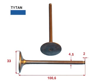 Tytanowy Zawór ssący Husqvarna TC TE SMR 450 510