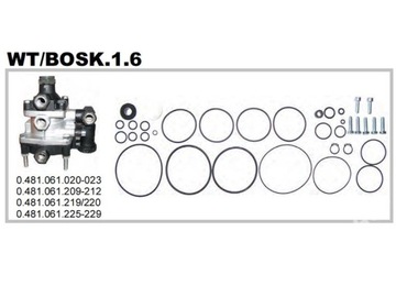 РЕМКОМПЛЕКТ КЛАПАНА 048106120 BOSK.1.6