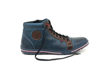 Zimowe buty men skóra blue Joker od dobrebutypl