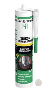 Silikon uniwersalny bezbarwny 280 ml Den Braven