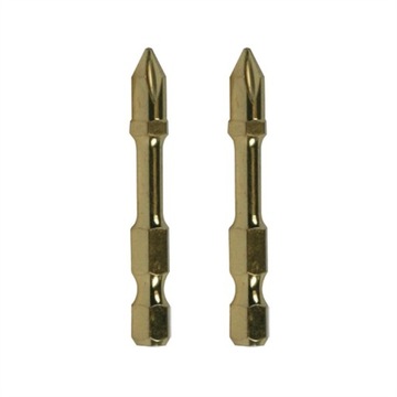 Bity końcówka Makita PZ2 50mm 1/4 2szt Impact Gold