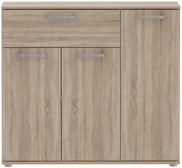 Minimalistyczna Komoda Forte NIKO NIKK34-D30F dąb sonoma, do przedpokoju