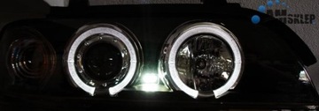 BMW E39 Ringi Lampy Reflektory NOWE BLACK 96 - 04