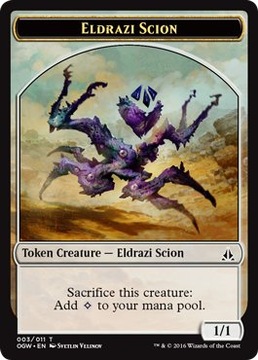 MTG 5x Eldrazi Scion Token