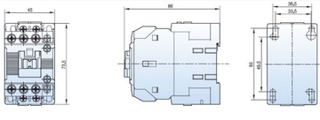 Контактор MC-9b 230В переменного тока (4кВт; 9А) - LG/LS