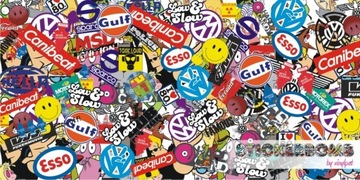 Наклейка STICKERBOMB STICKER BOMB УЗОРЫ 200х50 см